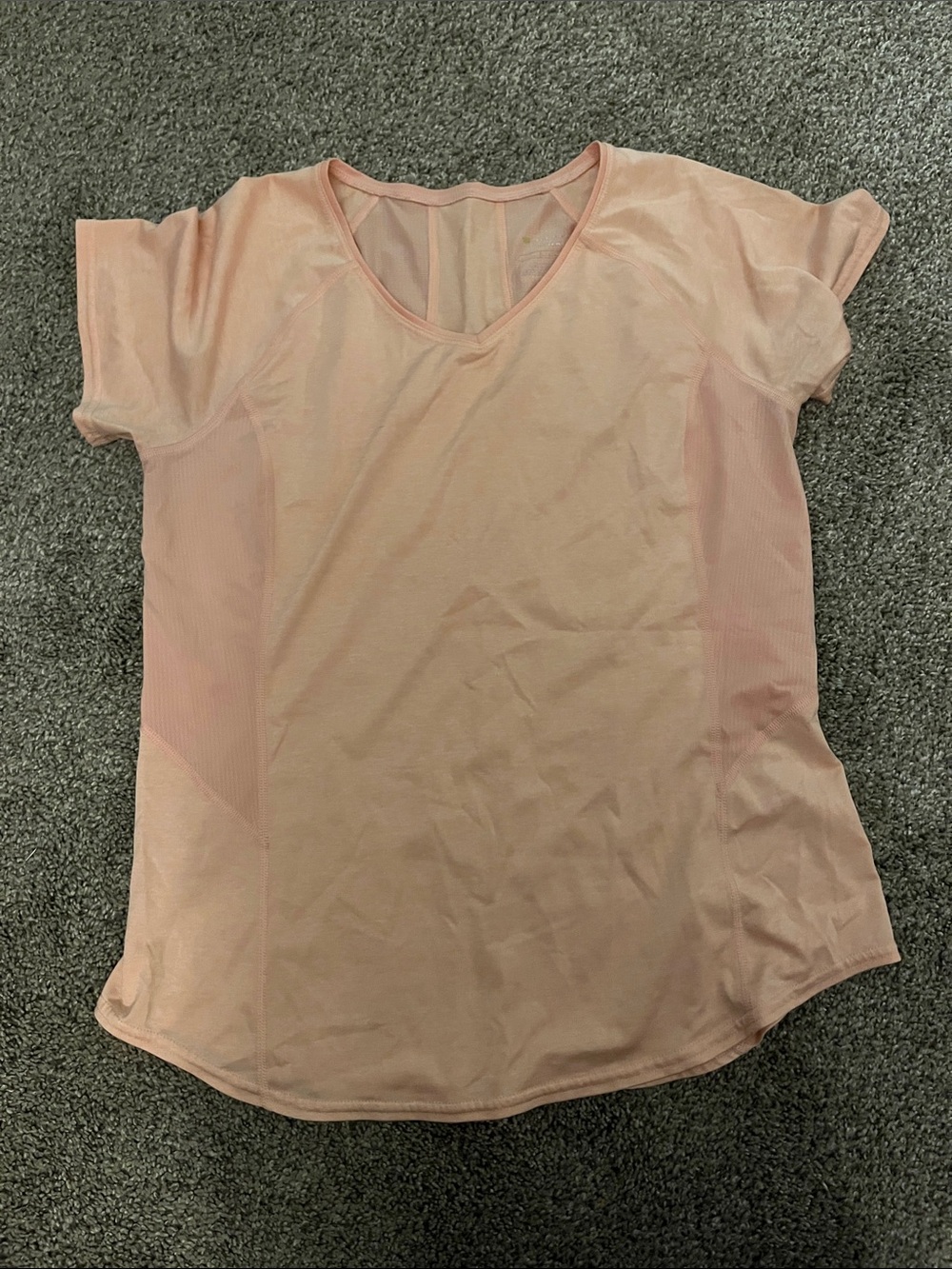 tek gear Light Pink V-Neck Short Sleeve Active Tee